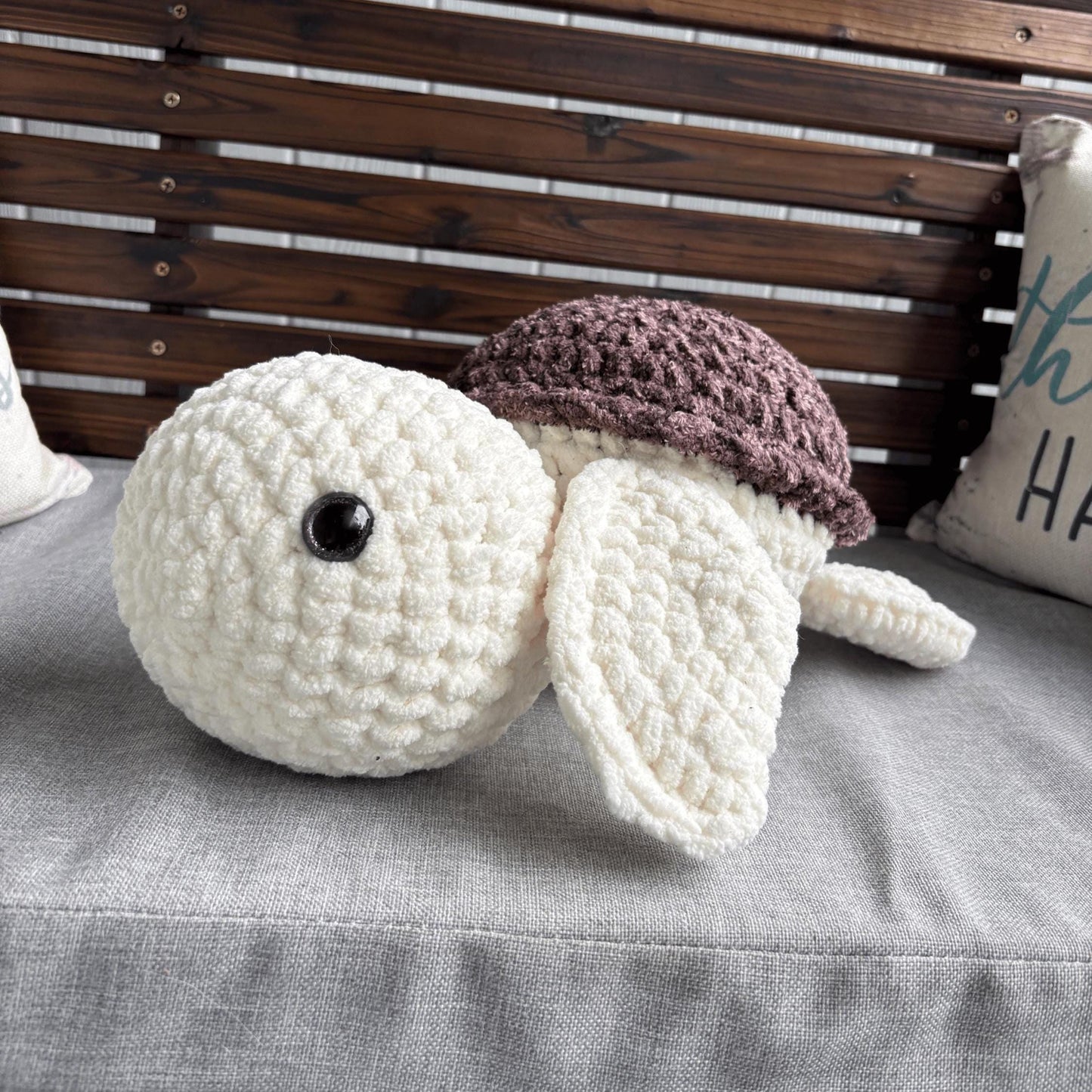 crochet sea turtle plushie