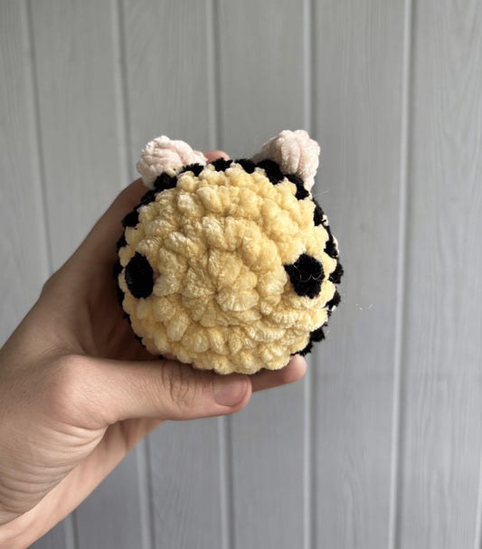 handmade crochet bee stress ball