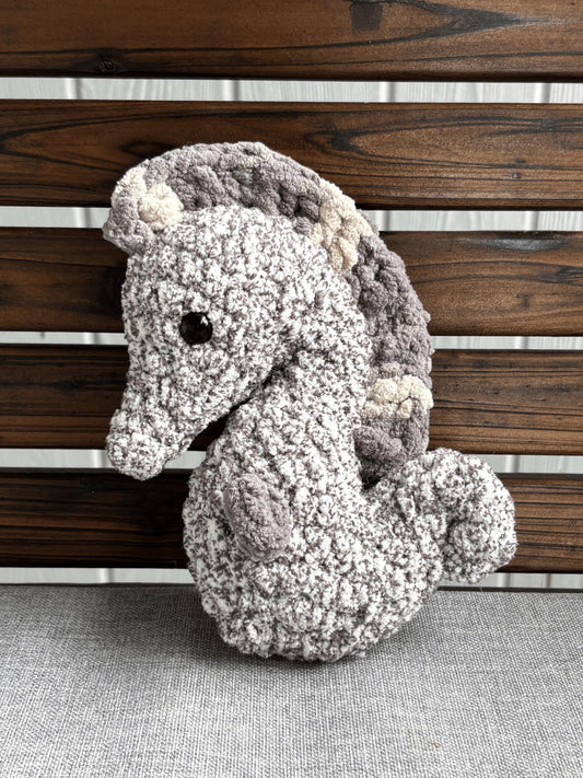 mini crochet seahorse