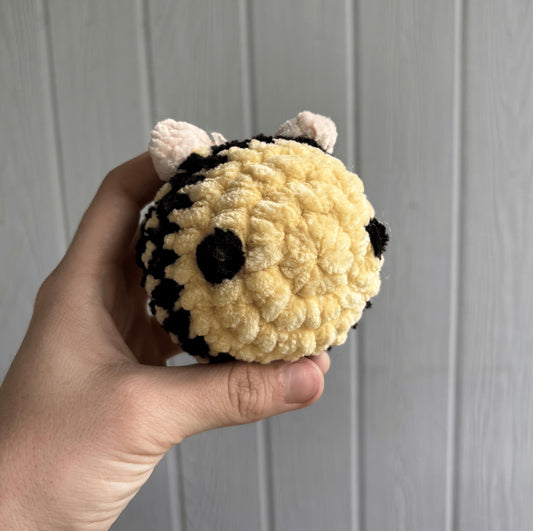 handmade crochet bee stress ball