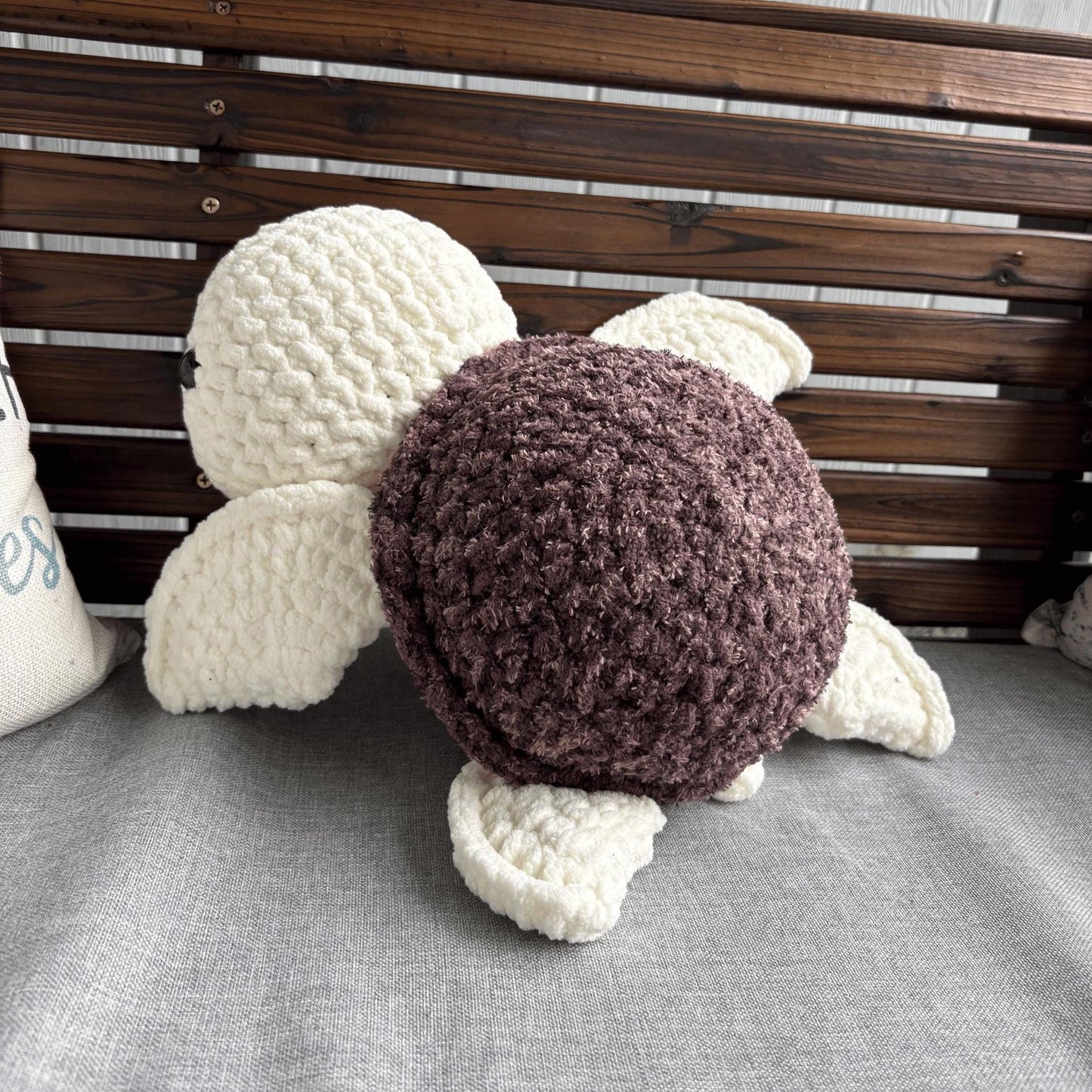 crochet sea turtle plushie