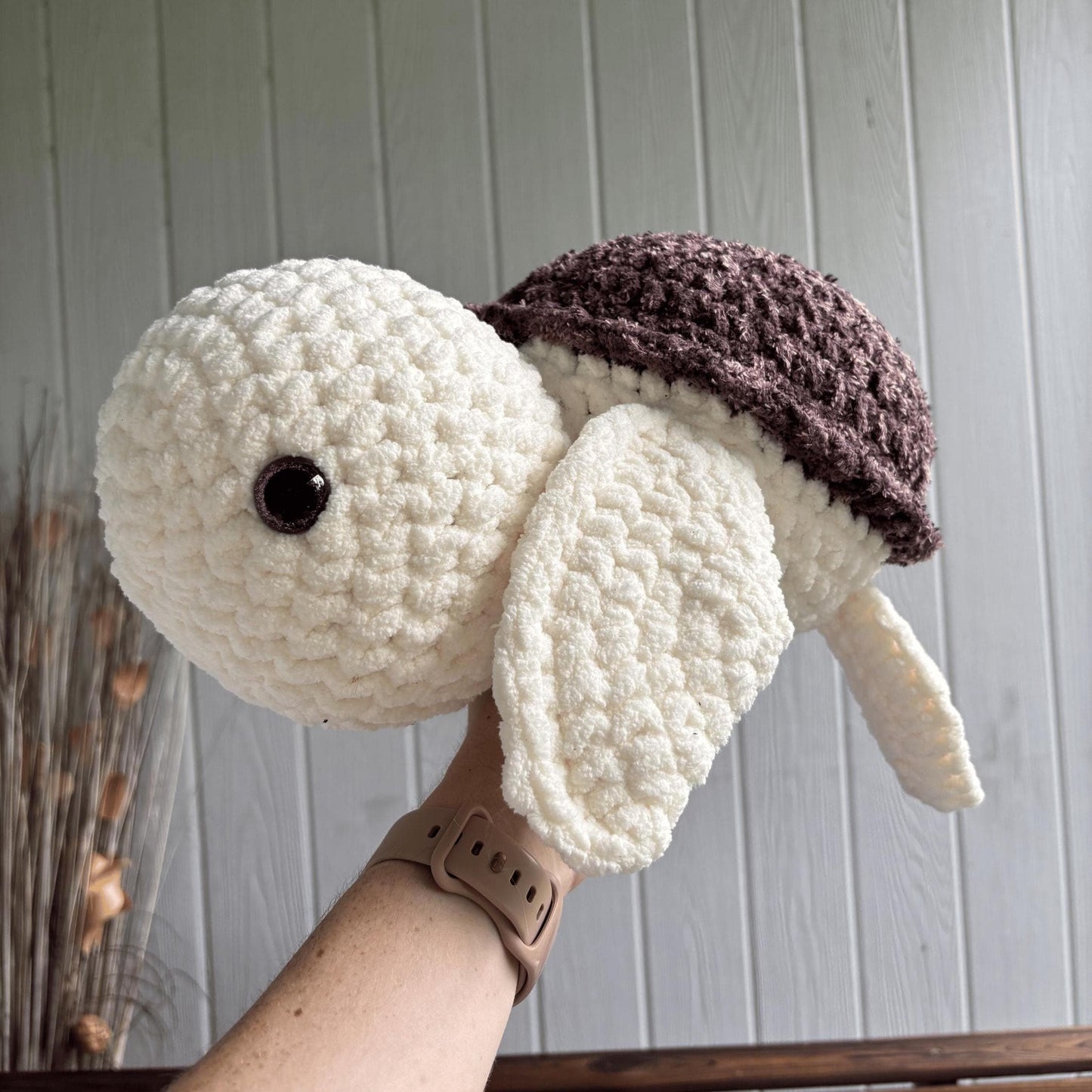 crochet sea turtle plushie
